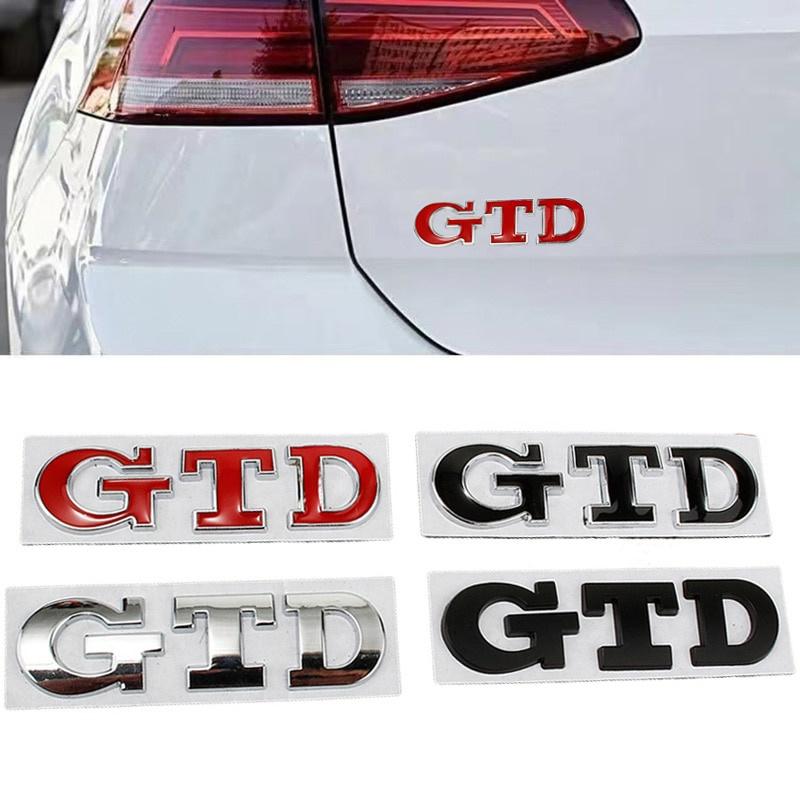3D Metal GTD Logo Car Stickers Decals Front Hood Grill Emblem Badge for GTD Go-lf 2 4 5 6 7 8 R MK4 MK5 MK6 MK7 MK3 MK2