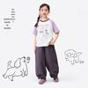Girls' 10A Antibacterial Cotton Short Sleeve T-Shirt