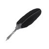 Retro Quill Alloy Feather Writing with Pen Nibs Gift Box Quill Set with Ink Bottle Black