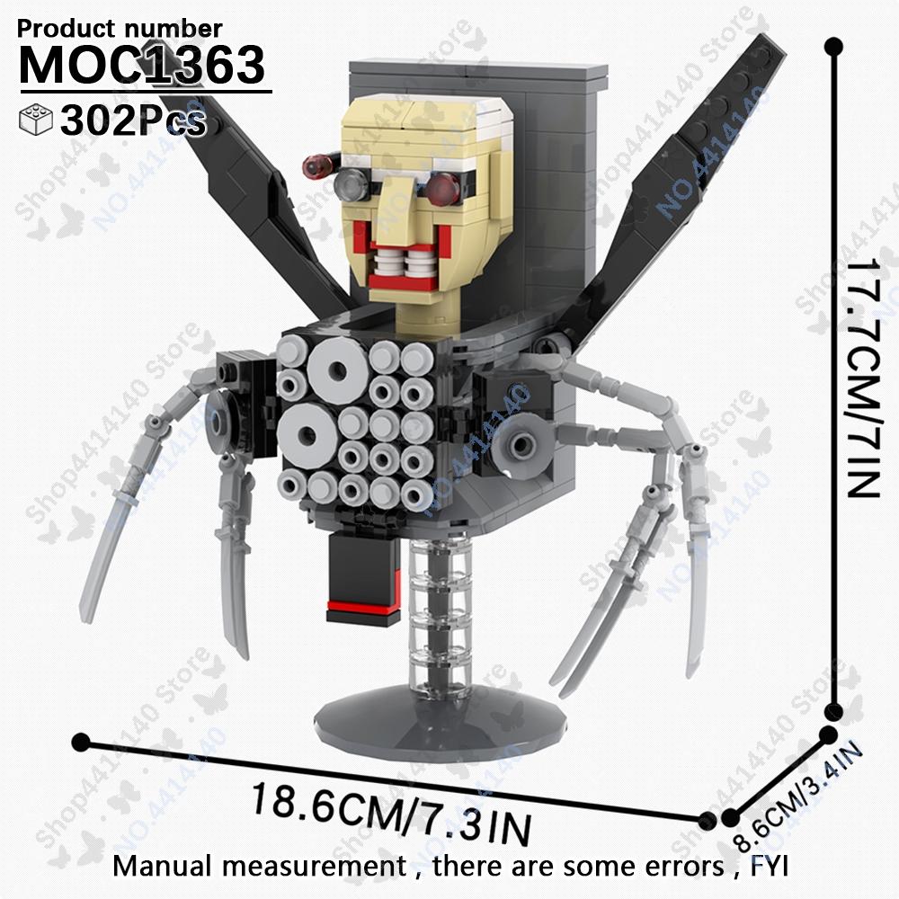 MOOXI Seria Anime Figurine Skibidi Toilet Cameraman Robot de Luptă Blocuri de Construcție Model MOC Cărămizi DIY Jucării Montessori Cadouri pentru Copii