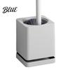 Wall Mounted Toilet And No-touch Sanitary with Scrubber Brush Brush Hole-Free Design Drainage Base High-Density Bristles Non-Slip Handle Hygienic