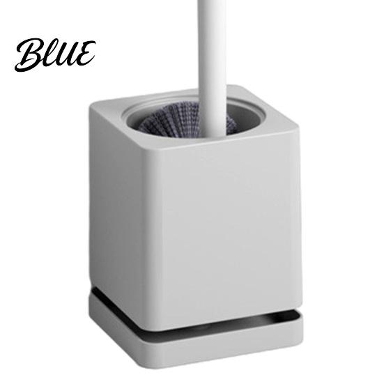 Wall Mounted Toilet And No-touch Sanitary with Scrubber Brush Brush Hole-Free Design Drainage Base High-Density Bristles Non-Slip Handle Hygienic