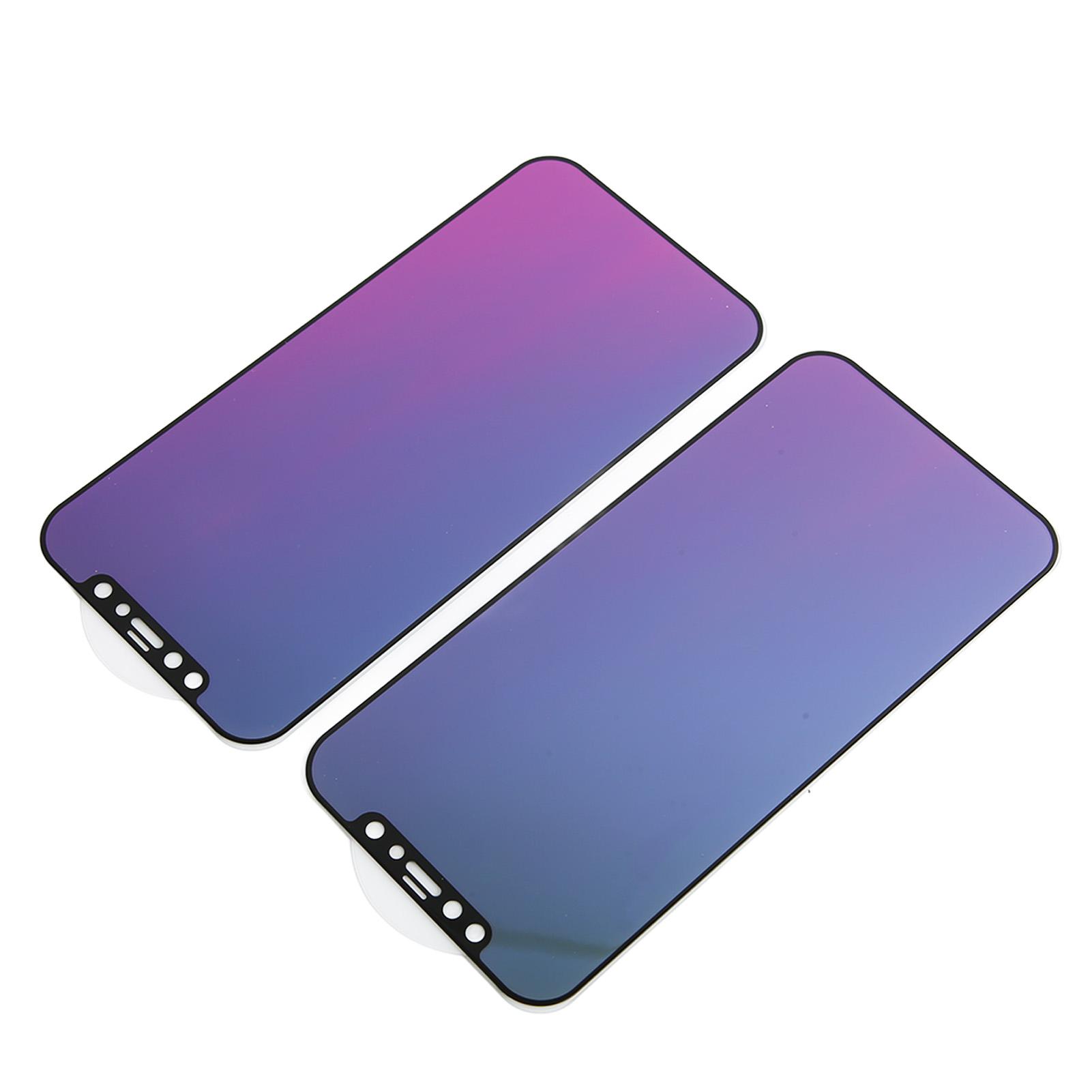 

2 шт. Защитная пленка для экрана телефона iPhone 12 6.1 дюйма, закаленное стекло против подглядывания и синего света