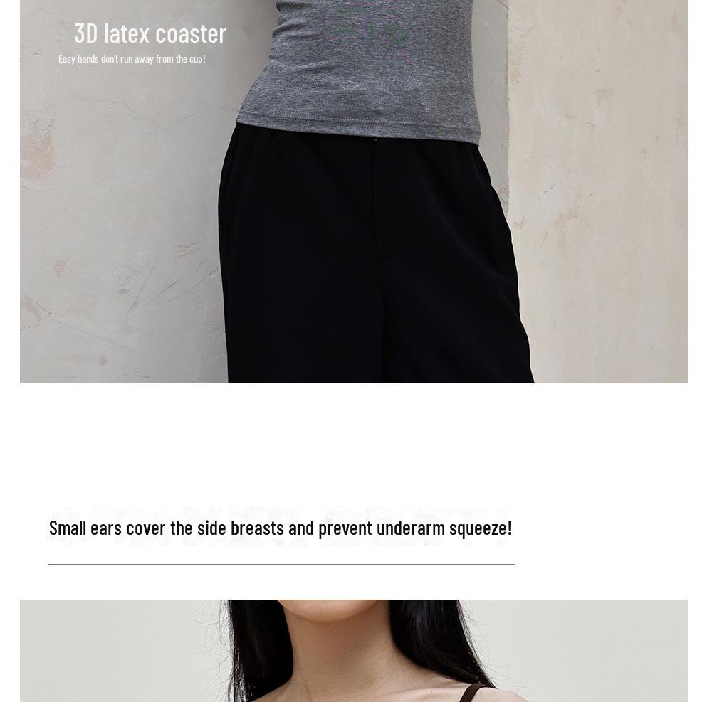 Women's Slim Fit Velvet Camisole with Chest Pad - Square Collar, Sleeveless Top for Autumn/Winter. Perfect as Inner Wear or Outerwear.