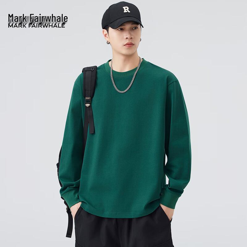 Mark Fairwhale Men s Heavyweight Long Sleeve Round Neck T-Shirt M