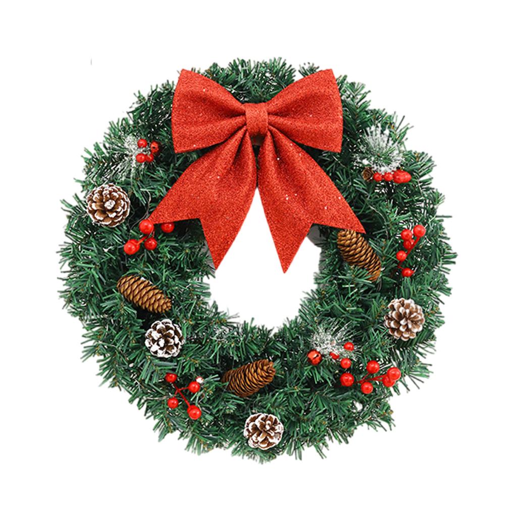 Artificial Wreath for Front Door Party Table Centerpieces Light up Christmas Wreath for Indoor and Outdoor Decoration