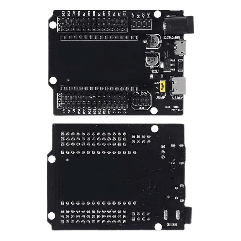 2pcs/32 Expansion Board V1 - TYPE-C/Micro Dual Power Supply, 30Pin Expansion Board for Electronic Projects