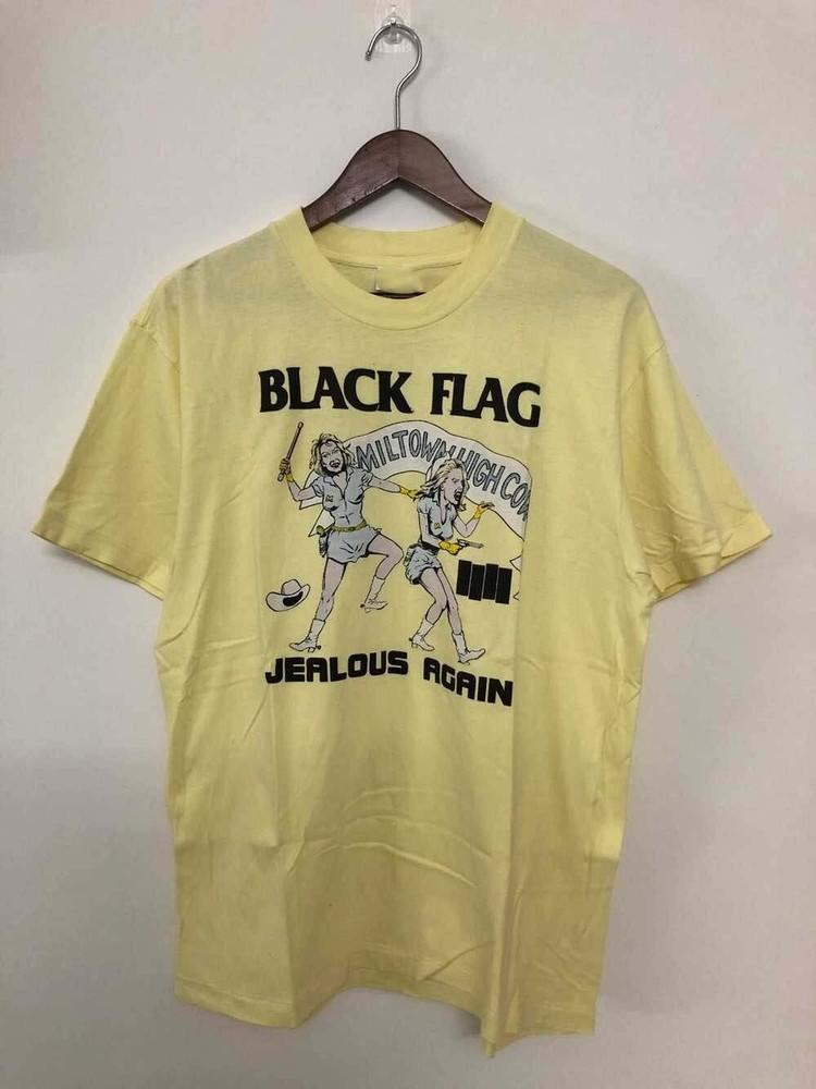 

Black Flag Size S tO 4XL yELLOW Tee Shirt uNISEX 4XL