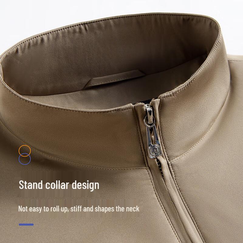 Shanshan Men's Stain and Oil Resistant Stand Collar Jacket