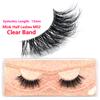 FOXESJI Mink Half Lashes Extension Natural Daily Reusable Short Strip Eye Lashes Mink Fluffy Soft Half False Eyelashes Make Up