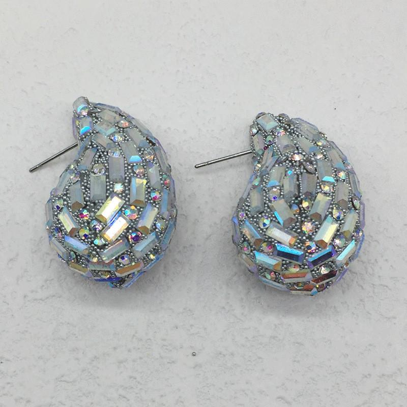 Pinkdudu Vintage Exaggerated Large Flower Fringe Zinc Alloy Earrings Fashion Trendy Gold Plated Stud Earrings Women PD2262