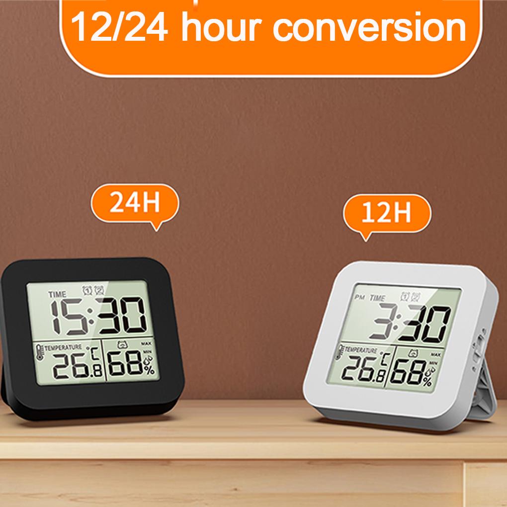 ABS Timer And Humidity Meter Stay Organized With Waterproof Shower Clock Humidity Thermometer Cycle