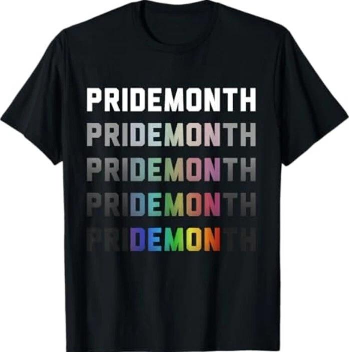 Funny Pride Month Demon Shirt T-Shirt S