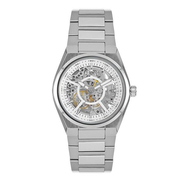 [Ticento]Pentagon Automatic Metal Watch TS60061WS, Korean Luxury Watches