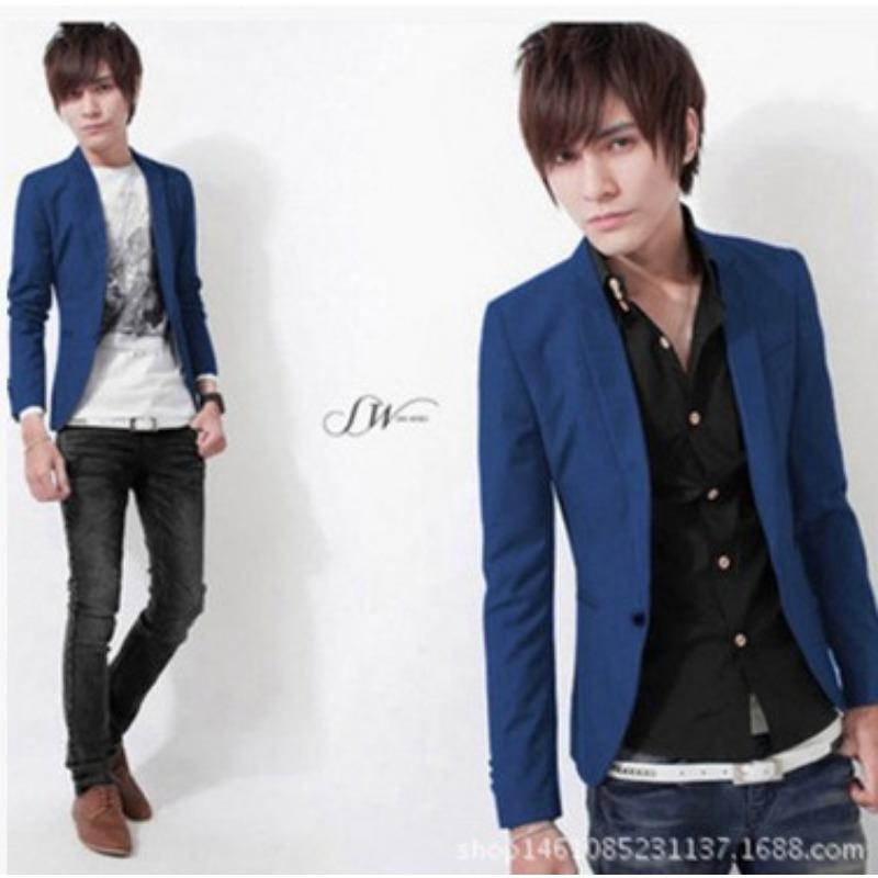 Ny Herre Casual Liten Dress Koreansk Versjon Mote Herre Blazer
