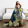 Gentleman Frog Flannel Blanket Winter  Warm Soft Bedding Throws for Kids Adult Couch Bed Novelty Bedspread Sofa Bed Cover