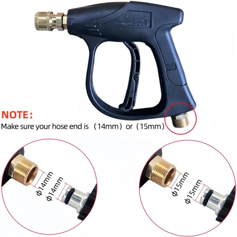 

ABWR-Multi-Functional Alloy Short Gun-Foam Cannon And Nozzles Included-High Pressure Car Wash System For Efficient Vehicle Clean