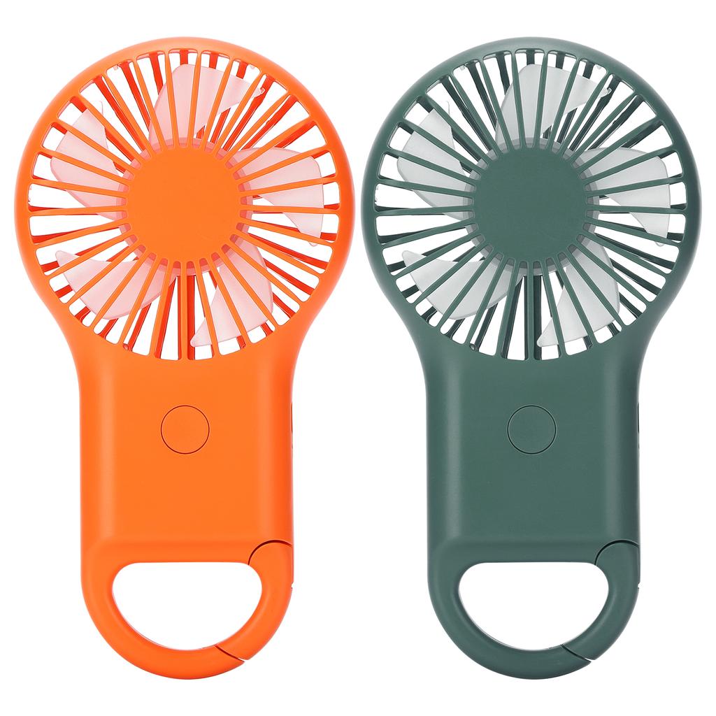 USB Charging Handheld Portable Fan 3 Speed Adjustable Mini Fashionable Carabiner Fan