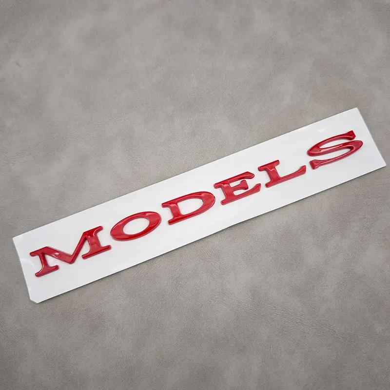3D ABS Black Model 3 Letters Logo Car Rear Trunk Badge Sticker For Tesla Model 3 X S Y Auto Decal Accessories