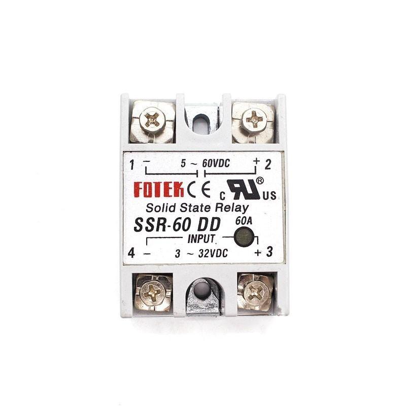 Solid State Relay 12v 24v SSR-60DD SSR-80DD SSR-100DD 60A 80A 100A 3-32V DC TO 5-60V DC SSR 60DD 80DD 100DD Rele Power Supply Relays 5