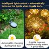 Solar Dandelion Garden Light, Outdoor Solar Powered Dandelion Lamp with Stake, Waterproof Solar Pathway Light for Yard Lawn