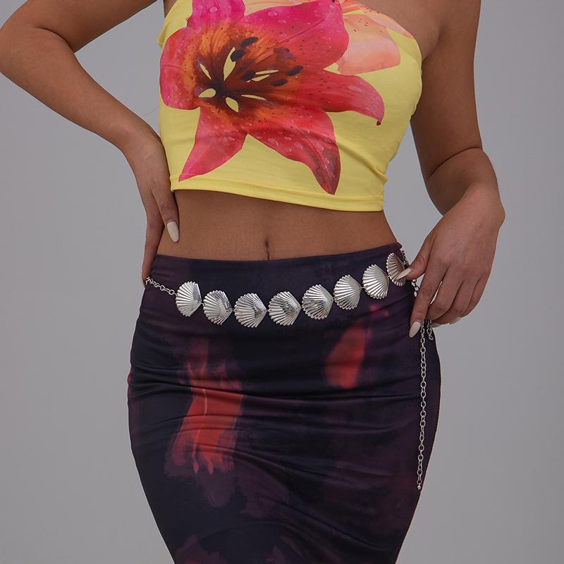 Ethnic Style Starfish Shell Waist Chain Bohemian Versatile Belt For Women High-End Dress Waistband Retro Simple Belt Gifts