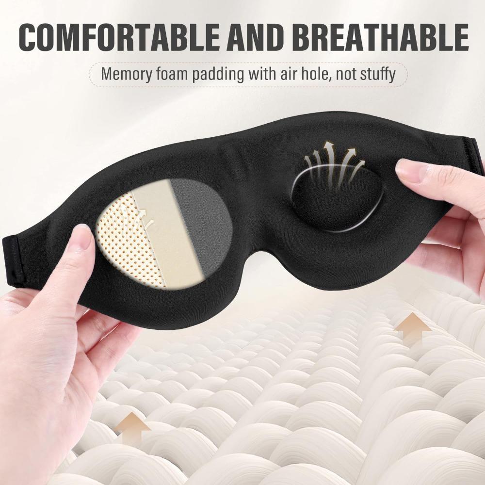 3D Sleeping Mask Block Out Light Sleep Mask Eye Shade Memory Foam Blindfold for Eye Sleep Masker Sleeping Aid Face Mask Eyepatch