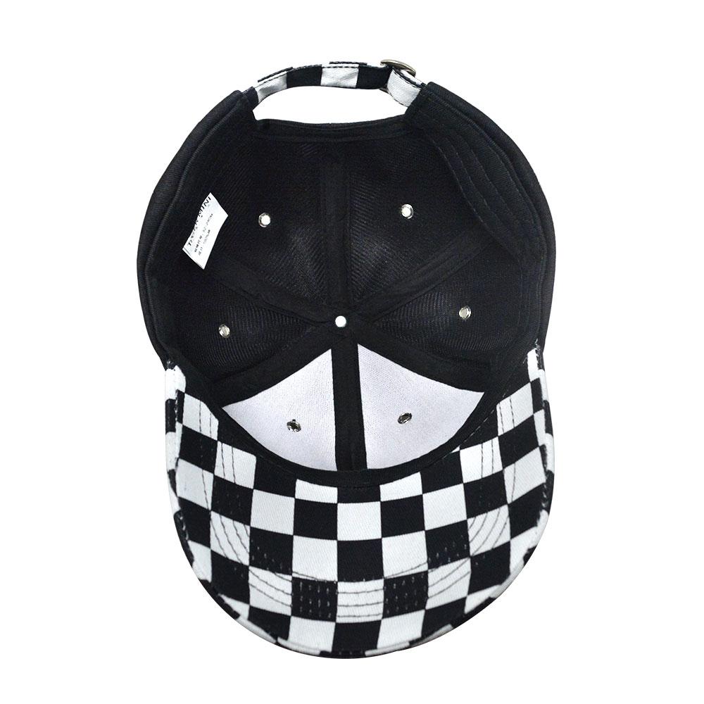 Classic Baseball Cap Boys Girls Fashion Adjustable Peaked Cap Black White Plaid Hip Hop Outdoor Sunscreen Sport Children'S Hat