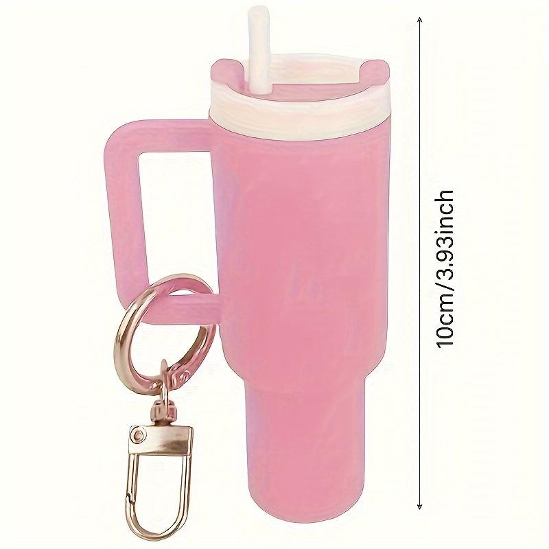 12pcs, Mini Beverage Container Keychain with Removable Lipstick Holder - Ideal for Backpacks, Easter, Mother's Day Gifts. Presents