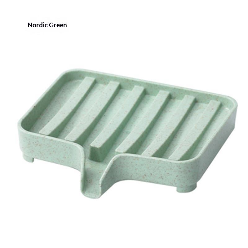 Soap Dish With Drain Soap Tray Shower Soap Storage Bathroom Accessories Multipurpose Household Soap Drain Rack