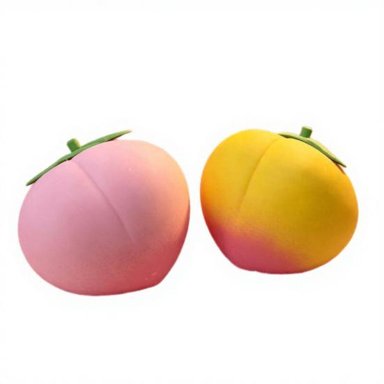 Stress Relief Toy Giant Peach Toy Realistic Large Squeeze Soft Simulated Fruit Sensory Desk for Adults & Kids Anxiety