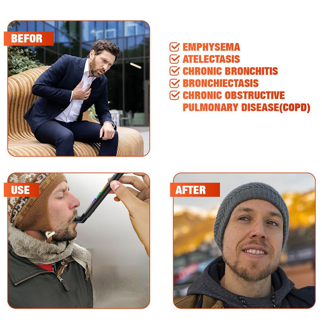 Portable Breathing Trainer Home Fitness Cardio Exercise Yoga Mountaineering Hiking Running Workout