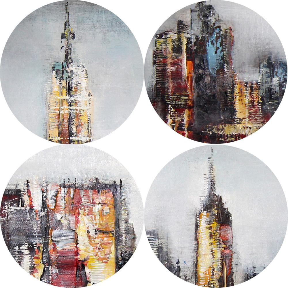 Abstract City Landscape Cavans Painting Modern Posters and Prints Wall Graffiti Art Picture for Living Room Home Decor Cuadros