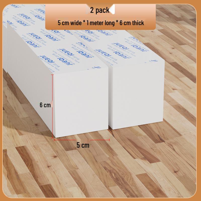 Samoprzylepny biały pasek z gumy piankowej: Uszczelka do drzwi i okien, amortyzująca, dźwiękoszczelna, podkładka antykolizyjna do urządzeń mechanicznych.