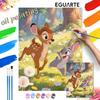 Bambi and Thumper Digital Oil Painting Art Painting Handmade Diy Home Decorations