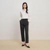 Elva's Island Women's High-Waist Straight Suit Pants