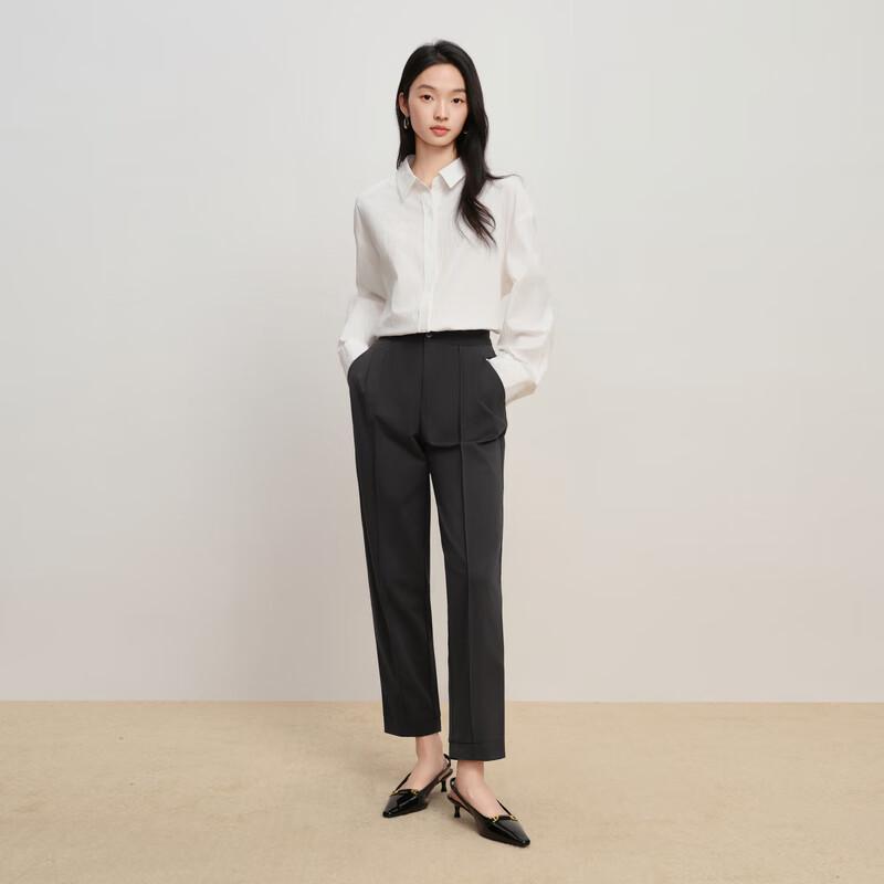 Elva's Island Women's High-Waist Straight Suit Pants
