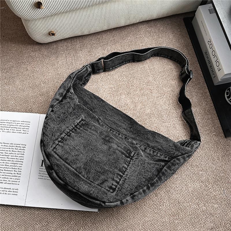 Crossbody Bag Women's Bag Large Capacity Shoulder Bag Commuter Denim Bag