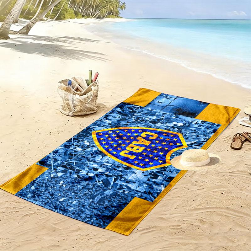 Boca Print Strandtuch, Großes Weiches Schnelltrocknendes Handtuch für Strand Camping Schwimmen