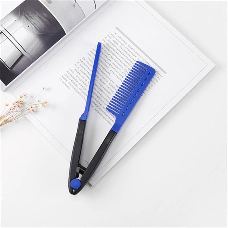 Straight Hair Brush, V-shaped Straightener, Straighten Hair, Suitable for Hair Salons, Special for Real Hair Wigs