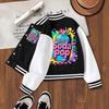 Girls' Casual Jacket - Spring and Autumn Children's Fashionable Sports Baseball Shirt