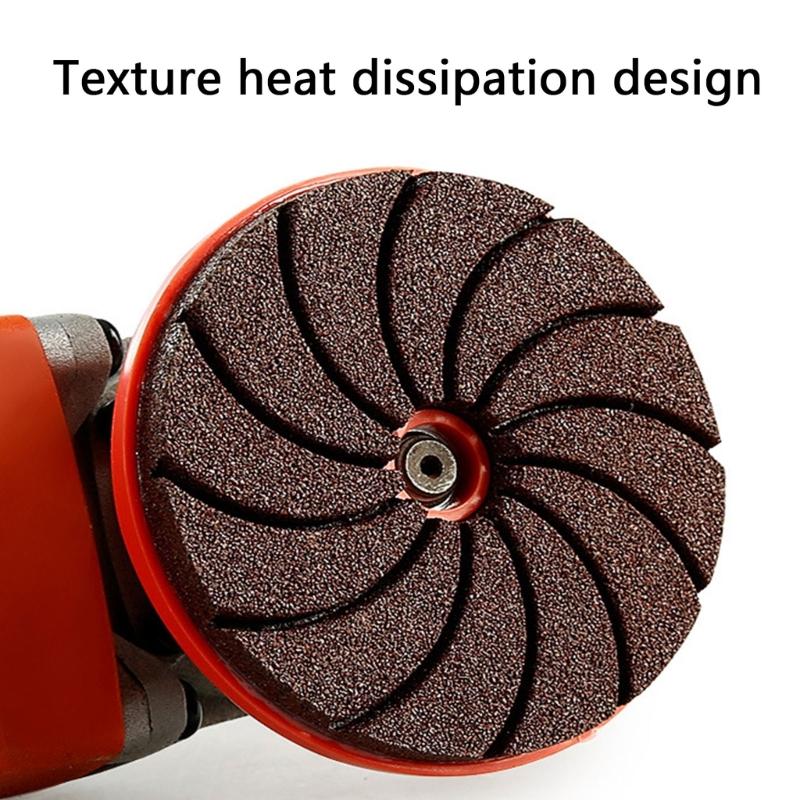 Carborundum Polishing Pad Round Carborundum Buffing Disc Wet Dry Granite Sanding Pad 50/100/200# For 100 Type Angle Grinder