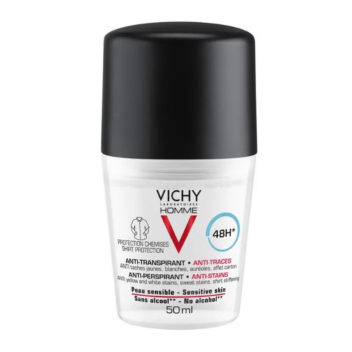 Vichy Homme Deodorant Anti-Perspirant Anti-Fläckar Känslig Hud 50ml