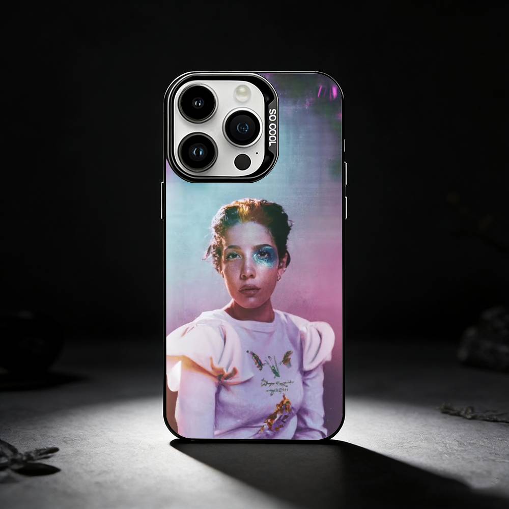 Singer H-Halsey Phone Case For iPhone 17,16,15,14,13,12,11 Plus,Pro Max,XS,Colored silver phone case