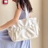 2025 New Nylon Bag Shoulder Handbag Large Capacity Student Class Commuter Bag Bow Tote Bag