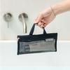 Mini Mesh Toiletry Bag Polyester Travel Organizer Pouches with Zipper Portable Toothbrush & Toothpaste Storage Lightweight & Versatile Use