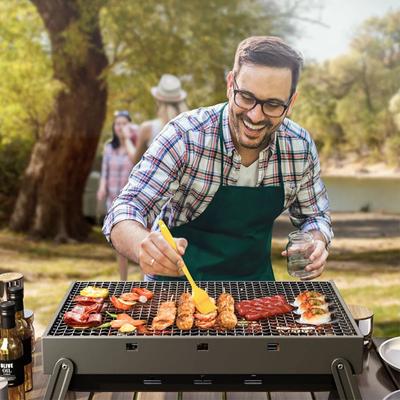 Portable Foldable Grills Barbecue Charcoal Grill Stove Stainless Steel Small Outdoor Camping Picnic Barbecue Grill