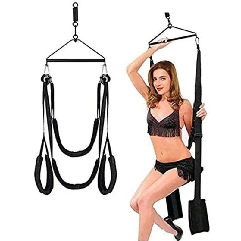 Soft Material Sex Furniture Sex Swing Fetish Bandage Love Adult Game Chairs Hanging Door Swing Sex Erotic Toys for Couples