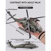 1/64 Model vrtulníku Black Hawk ze slitiny s výstavním stojanem a dárkovým balením Realistické zvukové a světelné efekty Ideální pro vystavení