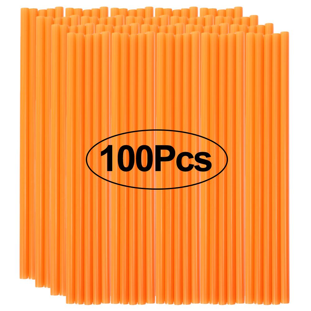 100Pcs Disposable Plastic Straws Colorful Bubble Milk Tea Cocktail Drinking Straws Party Birthday Supplies Kitchen Accessories